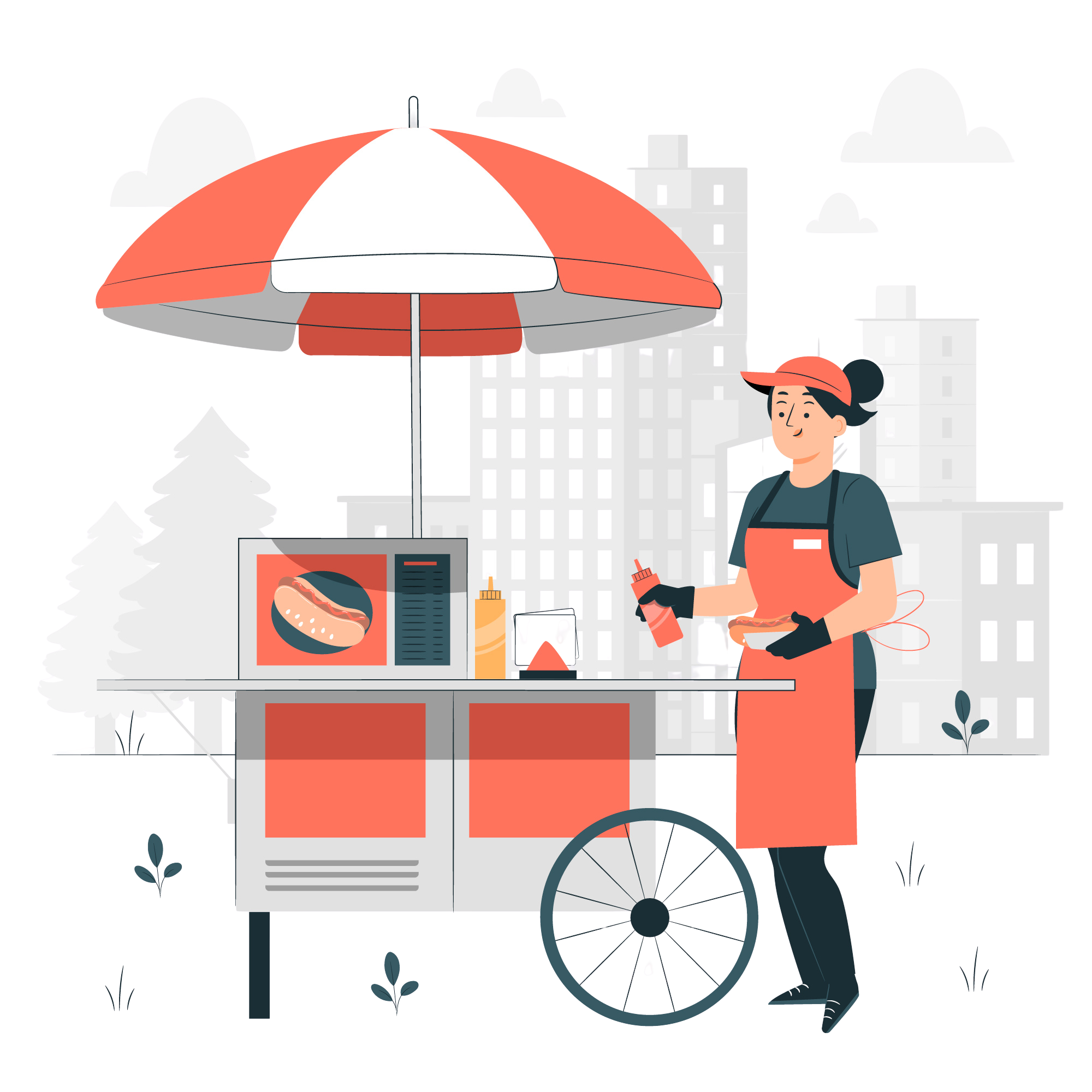 Food cart delivery