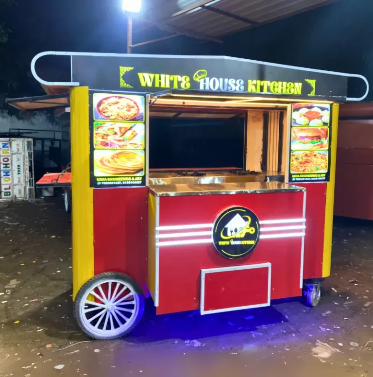 White House Kitchen Push Food Cart 4