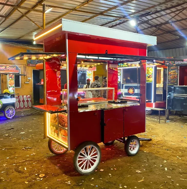 burger bite fast food towing cart 1