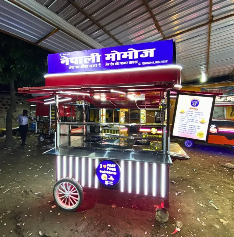 nepali Momo Push Food Cart 2