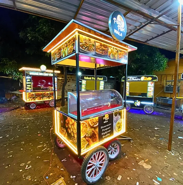 pani puri cart towing cart 1