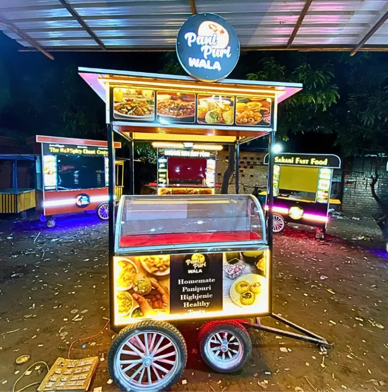 pani puri cart towing cart 2