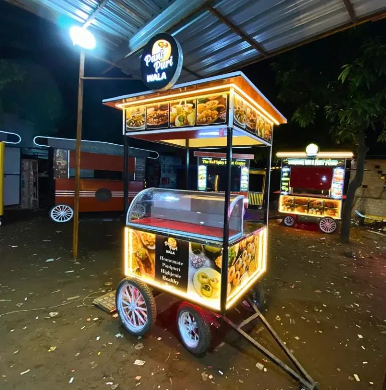 pani puri cart towing cart 3