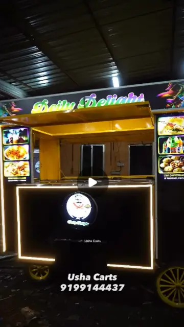 Deily Delight Towing Food Cart