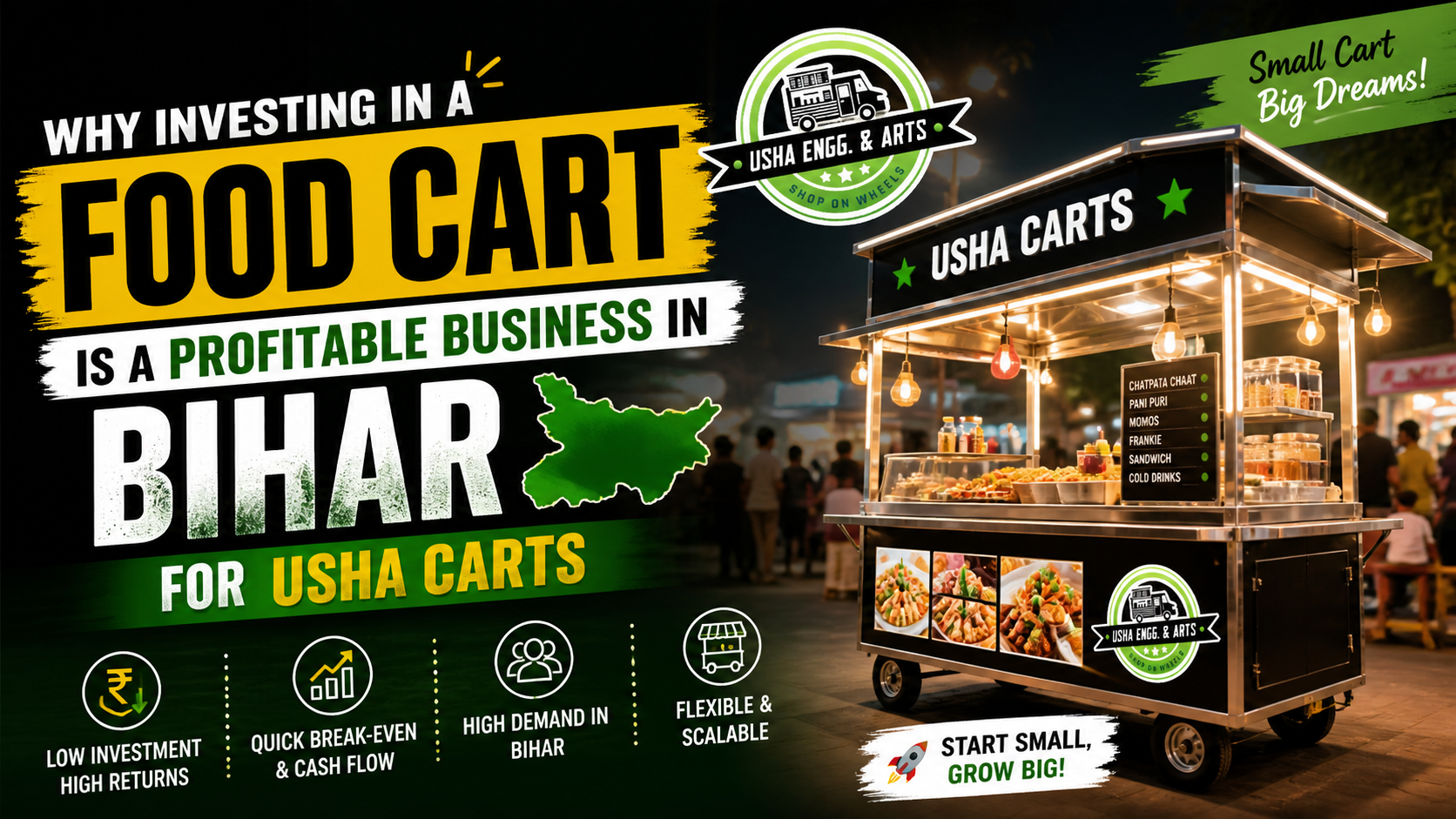 Usha Carts - Profitable Food Cart Business in Bihar
